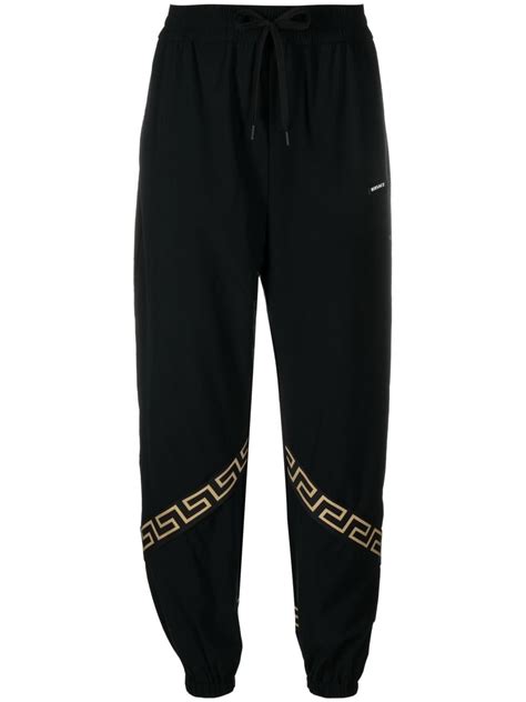 versace gold tone logo track pants|Shop Versace La Greca Track Pants .